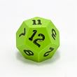 GameScience Opaque Precision d12 Dice, Green with black