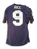 Tony Rice Notre Dame Fighting Irish Navy Blue Throwback Jersey Inscribed "1988 National Champs"