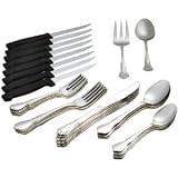 Bellamo 50-Piece Flatware Set,Service for 8, Stainless Steel