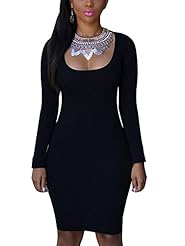 Long Sleeves Cutout Sweater Nylon/Rayon/Spandex/Knit Winter Above the Knee Mini Dress 