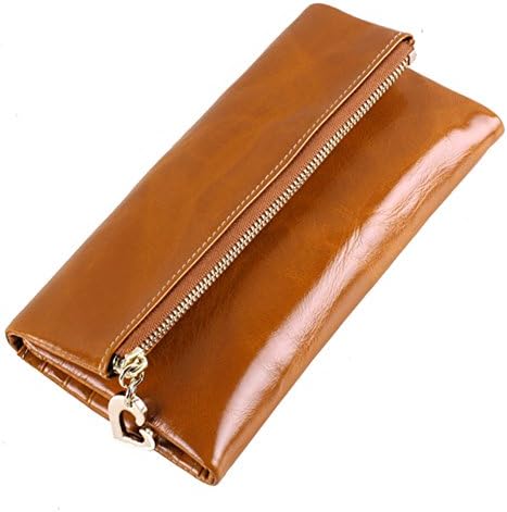 Viko Women's Billfold Large Capacity Fashion Luxury Genuine Leather Zipper Pocket Wallet(C1)