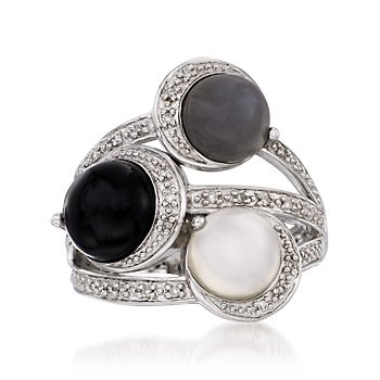 Black Agate and Moonstone