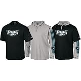 Philadelphia Eagles Short Sleeve T-shirt and Long Sleeve Hoodie Tee 3-In-1 Combo