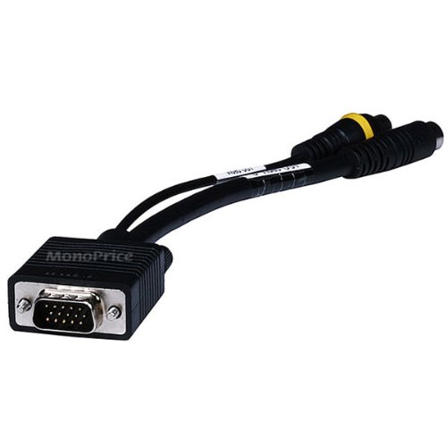 VGA to S-Video/RCA (Composite) Adapter Cable - Black