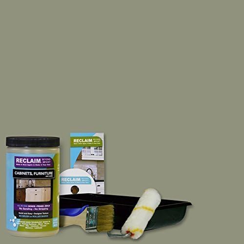RECLAIM RC34 Cabinet or Furniture Restoration Paint Kit /Now You Can Reclaim Almost Any Surface with This Combination Primer/Finish/Sealer, No Stripping, No Sanding & No Priming, 32 oz, Sage