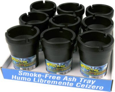 Custom Accessories #93365D BLKSmokeles Ashtray DSP