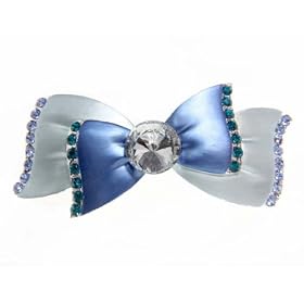 Buy Blue Ribbon Sw Crystal Hair Barrette by Willowbee
