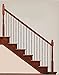 Satin Black 16.1.1 Single Twist Solid Iron Baluster for Staircase Remodel, Box of 5