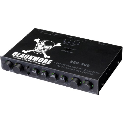 Blackmore BEQ-960 4-Band Parametric Equilizer Built-In Subwoofer Output BEQ960