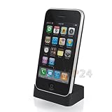 #921- Ladestation Dockingstation Docking Station Sync mit Itunes Ladegerät Iphone 3G & 3GS Ipod NEU + Gratis Display Schutzfolie
