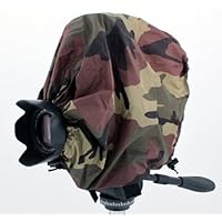 Camouflage Camera Rain Cover For Nikon Models with lens combinations up to 13 long: NIKON D40 D40x D50 D60 D70 D70s D80 D90 D100 D200 D300 D300s D700 D3000 D3100 D5000 D7000 D1 D1H D1X D2 D2H D2X D2Hs D2Xs D3 D3x D3s F100 F2 F3 F4 F5 F6 N50 N65 N75 N80 N8008 N90 N90s FM10 FM3a FM FE FE2 FA FG F4s