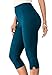 Roamans Women's Plus Size Stretch Knit Petite Capri Legging