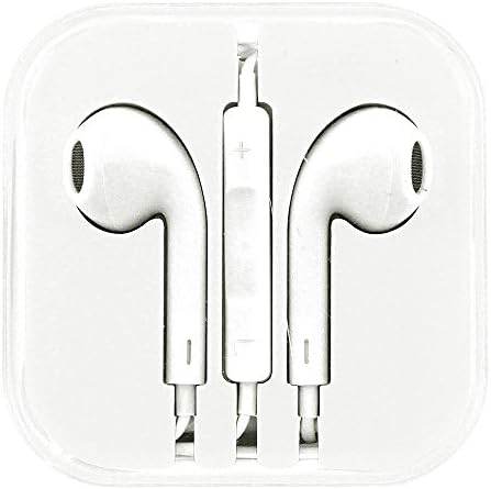 Earpods Headset Mic + Remote Volume Control Pause & Playback Answer & End Call (White)