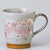 粉引小桜マグ　【マグカップ 美濃焼】