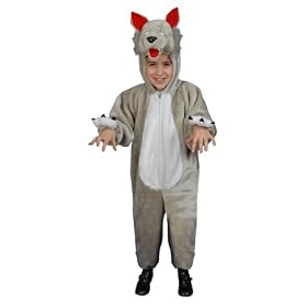 Kids' Plush Wolf Costume