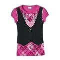 Girls' Xhilaration&reg; Knit Tank 2-fer Top - Fuchsia