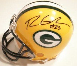 RYAN GRANT SIGNED AUTOGRAPHED GREEN BAY PACKERS MINI HELMET W/ HOLOGRAM + COA