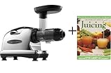 Omega J8006 Nutrition Center Commercial Masticating Juicer, Black and Chrome + The Complete Book of Juicing by Michael T. Murray, N.D.