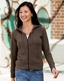 Ladies Full Zip Hooded Sweatshirt