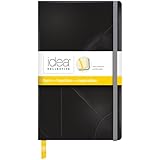 TOPS Idea Collective Journal, Black Cover, Wide Rule, Cream Paper, 8.25 x 5 Inches, 240 Pages (56872)