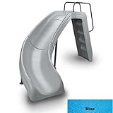 Interfab White Water Pool Slide Complete Left Turn - Blue