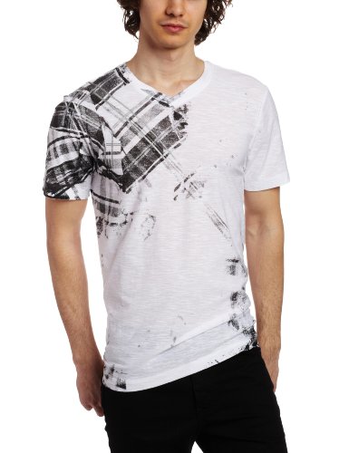 Marc Ecko Cut & Sew Men's Plaid Matic Short Sleeve T-Shirt