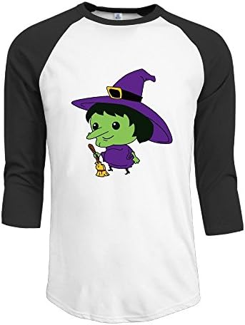 LaBetiRaglan Design Men's Witch Hit Color Raglan Tshirt Black XX-Large