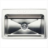Blanco 440282 Magnum Extra Deep Large Single Bowl Drop-In Kitchen Sink and Optional Accessories