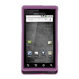 GTMax Purple Rubberized Snap On Hard Cover Case Motorola Milestone A855