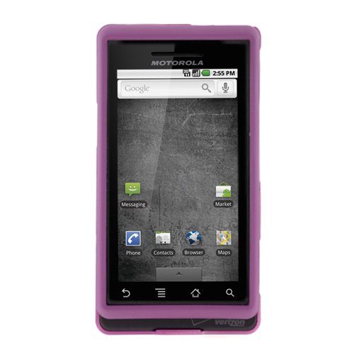 Premium Rubberized Purple Snap-On Cover Hard Case Cell Phone Protector Verizon Motorola A855 Droid [Beyond] packaging cell