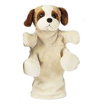 St Bernard Dog Hand Puppet - Natural