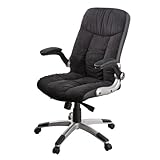 サンワダイレクト オフィスチェア パソコン チェア ブラック 150-SNC079BK 可動肘 ロッキング調整