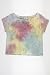 Aiko womens yuka kaleidoscope tie dye boxy cap sleeve top S