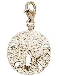 Rembrandt Charms Sand Dollar Charm with Lobster Clasp