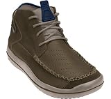 crocs Men's Linden Boot Relaxed High Top W/Lace Up,Mushroom/Chocolate,12 M