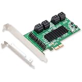 IO Crest SATA III 8 Port Controller Card PCE-e 2.0 x 2 with Low Profile Bracket Components SI-PEX40071