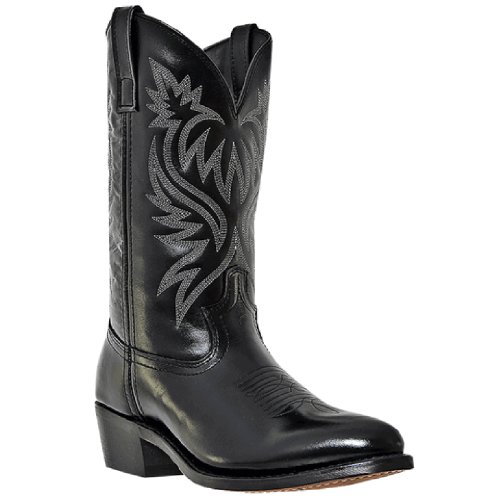 Laredo Mens Power Pack Western Black Suede Boot 11.5 EW US