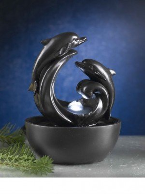 Fountain Cellar FCT009 Delfini Dolphin Tabletop Fountain with LED Fountain Cellar FCT009 Delfini Dolphin Tabletop Fountain with LED