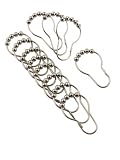 Luxury Metal Shower Curtain Rings with Easy Glide Rollers