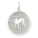 pug5  - Sterling Silver Pug Disc Charm