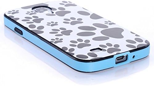 Voguesia Branch Pattern Plastic Hard Cover Camo Triple Hybrid Silicone Case for Samsung Galaxy S4 with Simple High-end Business Detachable Keychain Gift