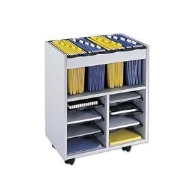 Safco 5390GR GoCarts Mobile File, 14-1/2w x21-1/2d x 26-1/4h, Gray