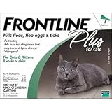 Frontline Plus Flea & Tick for Cats, All Weights, 3 Month