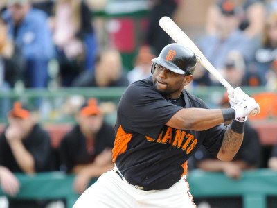 Los Angeles Dodgers v San Francisco Giants, SCOTTSDALE, AZ - FEBRUARY 26: Pablo Sandoval Photographic Poster Print by Rob Tringali, 12x16