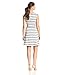 Sandra Darren Women's Cap-Sleeve Striped Fit-and-Flared Dress