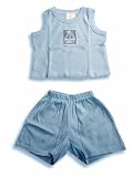 Little Giraffe - Newborn Baby Boys, 2-Piece Sleeveless Short Set, Lt. Blue