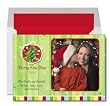 Holiday Photo Cards - 5" x 7" - Photo Retro Christmas Stripes Greeting Cards Created From Your Favorite Photo - set of 20
