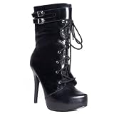 Qupid NELSON-04 Women's Lacefront Military Boots