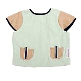 Baby Chaleco Shoulder Shield Mint/Khaki with Denim Tab Pocket Detail - Infant
