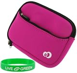 Neoprene Sleeve (Hot Pink) Case for Western Digital My Passport Essential 640 GB Ultra-Portable Hard Drive WDBAAA6400ASL-NESN Cool Silver
